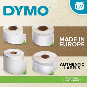 DYMO Authentic LabelWriter Large Shipping Labels/Name Badges | 54mm x 101mm | 6 Rolls of 220 Easy-Peel Labels (1,320 Count) | Self-Adhesive | for LabelWriter Label Makers