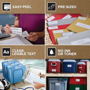 DYMO Authentic LabelWriter Large Shipping Labels/Name Badges | 54mm x 101mm | 12 Rolls of 220 (2,640 Easy-Peel Labels) | Self-Adhesive | for LabelWriter Label Makers