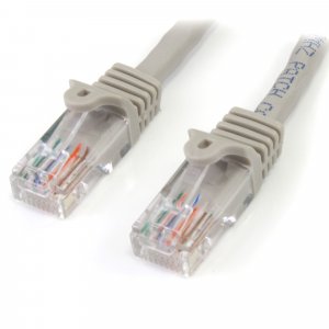 StarTech.com Cat5e Patch Cable with Snagless RJ45 Connectors - 1m, Gray