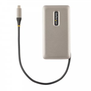 StarTech.com USB-C Multiport Adapter, 4K 60Hz HDMI 2.0b, HDR, USB 3.2 Gen 2 10Gbps Hub (2xUSB-C, 1xUSB-A), 100W PD Pass-Through, Mini Travel Dock, 12"/30cm Cable, Laptop Docking Station