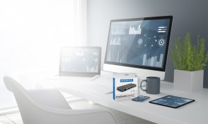 Hypertec ProDock EssentiaI - Universal USB-C Dock with HDMI, DisplayPort and Ethernet