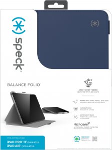 Speck Balance Folio Case Apple iPad Pro 11 inch (2022) Arcadia Navy - with Microban