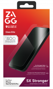 InvisibleShield Glass Elite Apple iPhone 17e/16e/14/13/13 Pro