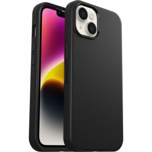 OtterBox Symmetry+ Case for iPhone 14 Plus with MagSafe, Shockproof, Drop proof, Protective Thin Case, 3x Tested to Military Standard, Antimicrobial Protection, Black