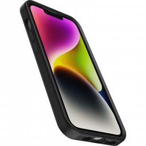 OtterBox Symmetry+ Case for iPhone 14 Plus with MagSafe, Shockproof, Drop proof, Protective Thin Case, 3x Tested to Military Standard, Antimicrobial Protection, Black