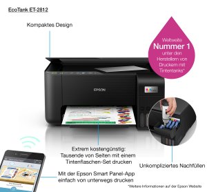 Epson EcoTank ET-2812 A4 Multifunction Wi-Fi Ink Tank Printer