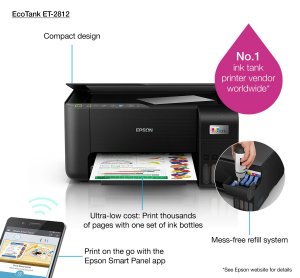 Epson EcoTank ET-2812 A4 Multifunction Wi-Fi Ink Tank Printer