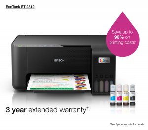 Epson EcoTank ET-2812 A4 Multifunction Wi-Fi Ink Tank Printer