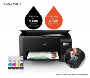 Epson EcoTank ET-2812 A4 Multifunction Wi-Fi Ink Tank Printer