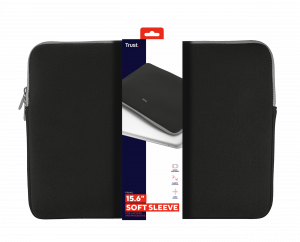 Trust 21248 laptop case 39.6 cm (15.6") Sleeve case Black