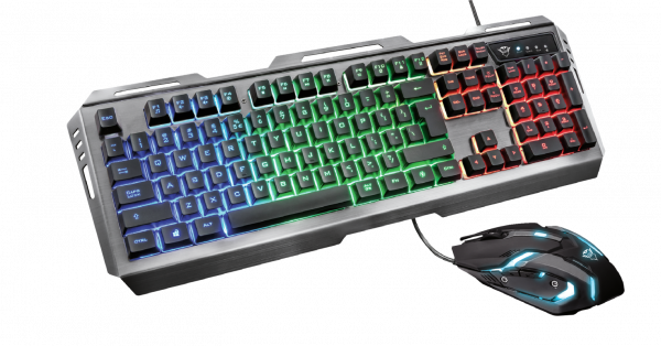 Trust GXT 845 Tural keyboard Mouse included Gaming USB QWERTY UK English Black