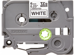 Brother TZe-211 label-making tape Black on white
