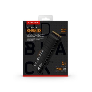 Western Digital Black WD_BLACK™ SN850X NVMe™ SSD POWERED BY SANDISK 1 TB, [With Heatsink]