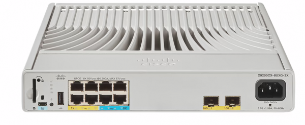 Cisco Catalyst C9200CX-8UXG-2X-A network switch Managed L2/L3 Power over Ethernet (PoE) Grey