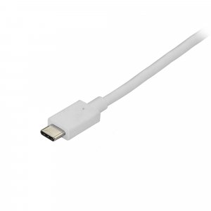 StarTech.com 6ft (1.8m) USB C to DisplayPort 1.2 Cable 4K 60Hz - USB-C to DisplayPort Adapter Cable HBR2 - USB Type-C DP Alt Mode to DP Monitor Video Cable - Works with Thunderbolt - White