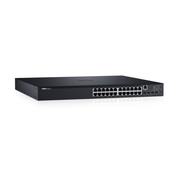 DELL N1524P Managed L3 Gigabit Ethernet (10/100/1000) Power over Ethernet (PoE) 1U Black