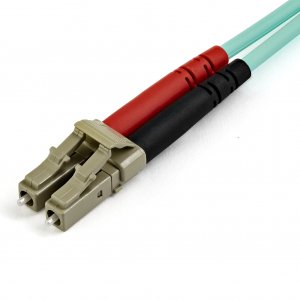 StarTech.com 7m (22ft) LC/UPC to LC/UPC OM4 Multimode Fiber Optic Cable, 50/125µm LOMMF/VCSEL Zipcord Fiber, 100G Networks, Low Insertion Loss, LSZH Fiber Patch Cord