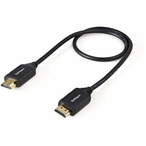 StarTech.com 1.6ft (50cm) Premium Certified HDMI 2.0 Cable with Ethernet - High Speed Ultra HD 4K 60Hz HDMI Cable HDR10 - HDMI Cord (Male/Male Connectors) - For UHD Monitors, TVs, Displays