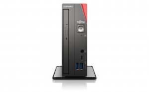 Fujitsu ESPRIMO G6012 Intel® Core™ i7 i7-12700T 16 GB DDR4-SDRAM 512 GB SSD Windows 11 Pro UCFF Mini PC Black, Red