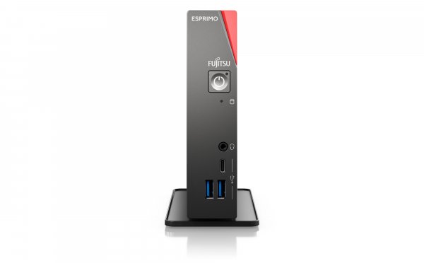 Fujitsu ESPRIMO G7012A AMD Ryzen™ 5 PRO 5650U 8 GB DDR4-SDRAM 256 GB SSD Windows 11 Pro Desktop Mini PC Black, Red