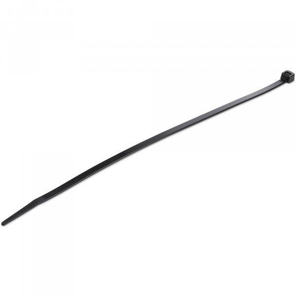 StarTech.com 10"(25cm) Cable Ties - 1/8"(4mm) wide, 2-5/8"(68mm) Bundle Diameter, 50lb(22kg) Tensile Strength, Nylon Self Locking Zip Ties w/ Curved Tip - 94V-2/UL Listed, 100 Pack - Black