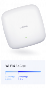 D-Link AX3600 Wi-Fi 6 Dual-Band PoE Access Point