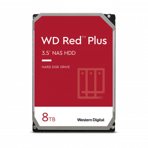 Western Digital Red Plus internal hard drive 8 TB 5640 RPM 128 MB 3.5″ Serial ATA III