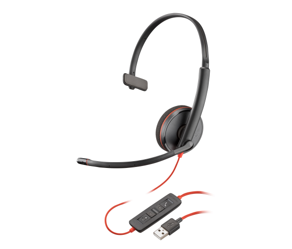 HP Poly Poly Blackwire C3210 USB-A Black Headset (Bulk)