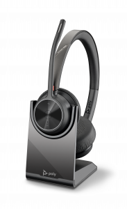 HP Poly Voyager 4320 USB-C Headset +BT700 dongle +Charging Stand