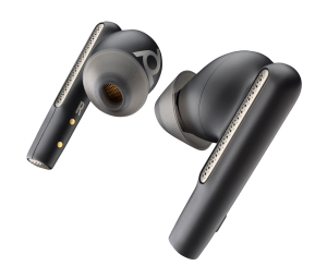 HP Poly Voyager Free 60+ UC Carbon Black Earbuds +BT700 USB-C Adapter +Touchscreen Charge Case