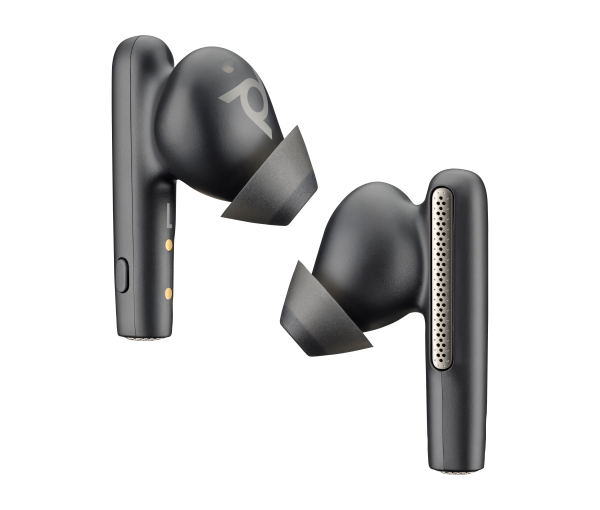 HP Poly Voyager Free 60 UC Carbon Black Earbuds +BT700 USB-C Adapter +Basic Charge Case