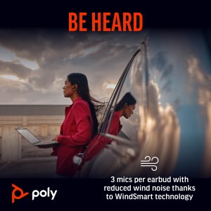 POLY Voyager Free 60 UC White Sand Earbuds +BT700 USB-A Adapter +Basic Charge Case