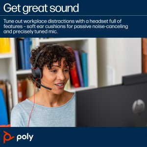 HP Poly Blackwire C5210 USB-C Headset +Inline Cable