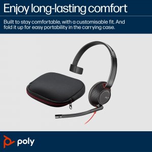 HP Poly Blackwire C5210 USB-C Headset +Inline Cable