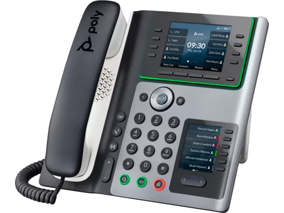 Poly Edge E450 SIP / IP Desktop Phone PoE (with Bluetooth + WiFi) (HP|Poly)