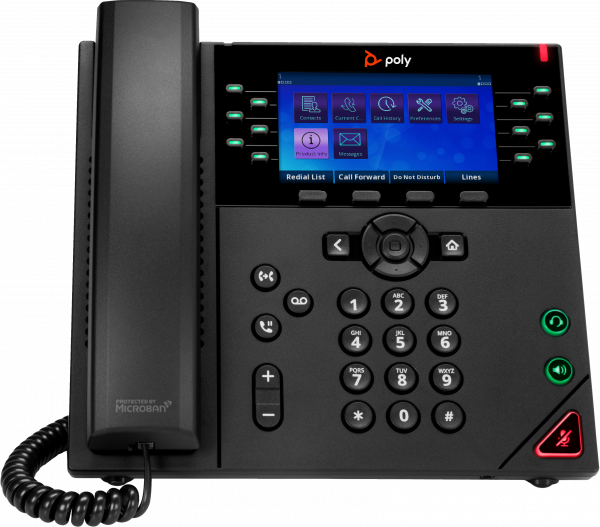 HP Poly Poly OBi VVX 450 12-Line IP Phone and PoE-enabled