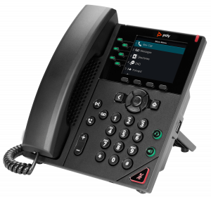 HP Poly VVX 350 6-Line IP Phone and PoE-enabled
