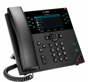 HP Poly VVX 450 12-Line IP Phone and PoE-enabled