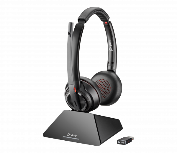 HP Poly Savi 8220 UC Microsoft Teams Certified DECT 1880-1900 MHz USB-A Headset