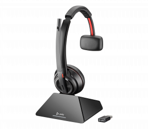 HP Poly Savi 8210 Monaural DECT 1880-1900 MHz Top +Charging Cradle