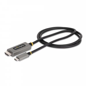 StarTech.com 3.3ft (1m) USB-C to HDMI Adapter Cable, 8K 60Hz, 4K 144Hz, HDR10, USB Type-C to HDMI 2.1 Video Converter Cable, USB-C DP Alt Mode/USB4/Thunderbolt Compatible - USB-C Laptop to HDMI