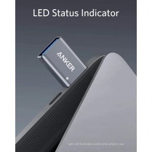 Anker B87310A1 cable gender changer USB Type-C USB Type-A Grey