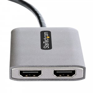 StarTech.com USB-C to Dual HDMI Adapter, USB Type-C Multi-Monitor MST Hub, Dual 4K 60Hz HDMI Laptop Display Extender / Splitter, HDR, Extra-Long Built-In Cable - Windows Only