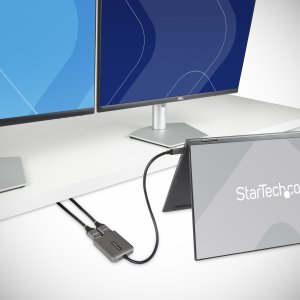 StarTech.com USB-C to Dual HDMI Adapter, USB Type-C Multi-Monitor MST Hub, Dual 4K 60Hz HDMI Laptop Display Extender / Splitter, HDR, Extra-Long Built-In Cable - Windows Only
