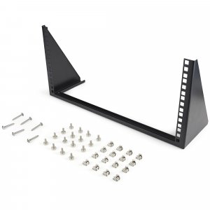 StarTech.com 5U Vertical Wall Mount Rack - 19in Low Profile Open Wall Mounting Bracket - Network/Server Room/Data/AV/IT/Patch Panel/Communication/Computer Equipment - w/ Cage Nuts/Screws - TAA