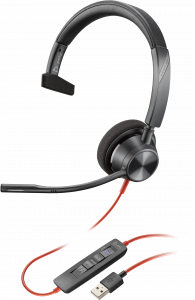 HP Poly Poly Blackwire 3310 Microsoft Teams Certified USB-A Headset