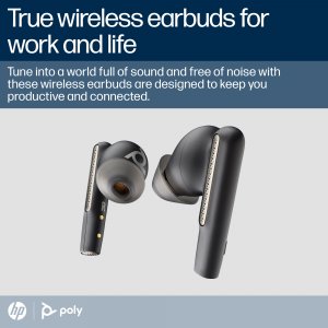 HP Poly Poly Voyager Focus 2 UC Headset +USB-A to USB-C Cable +Charging Stand