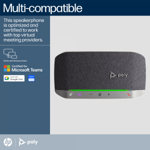 HP Poly Sync 20+M Speakerphone +USB-A to USB-C Cable +BT700 dongle +Pouch