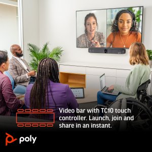 HP Poly Studio X70 All-In-One Video Bar with TC10 Controller Kit