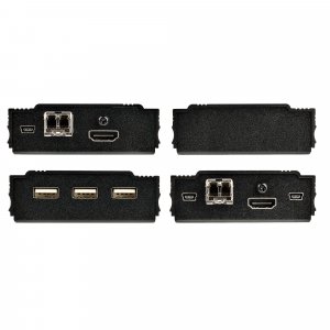 StarTech.com 4K HDMI KVM Extender over Fiber - HDMI Video & USB Remote KVM Switch/Console Extender - up to 984ft/300m (MultiMode) - 2x 10G MMF SFP+ modules - KVM Extension Kit (TX/RX) - TAA